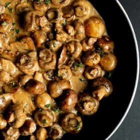 Creamy Garlic Mushrooms