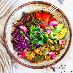 Smoky Cauliflower Chimichurri Bowls