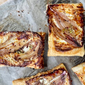 Upside Down Puff Pastry Onion Tart (The One That Went Viral!)