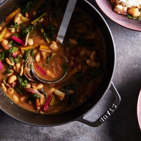 Beans and Greens Stew with Doenjang