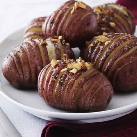 Red Hasselback Potatoes