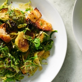 Brussels Sprouts Caesar Salad