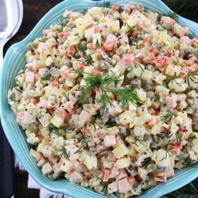 Ukrainian Classic and Traditional Potato Salad