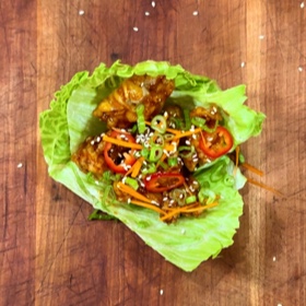 Korean Cauliflower Lettuce Cups
