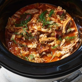Slow Cooker Chicken Bacon Ragù