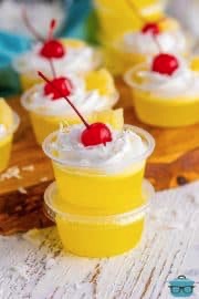 Piña Colada Jell-O Shots